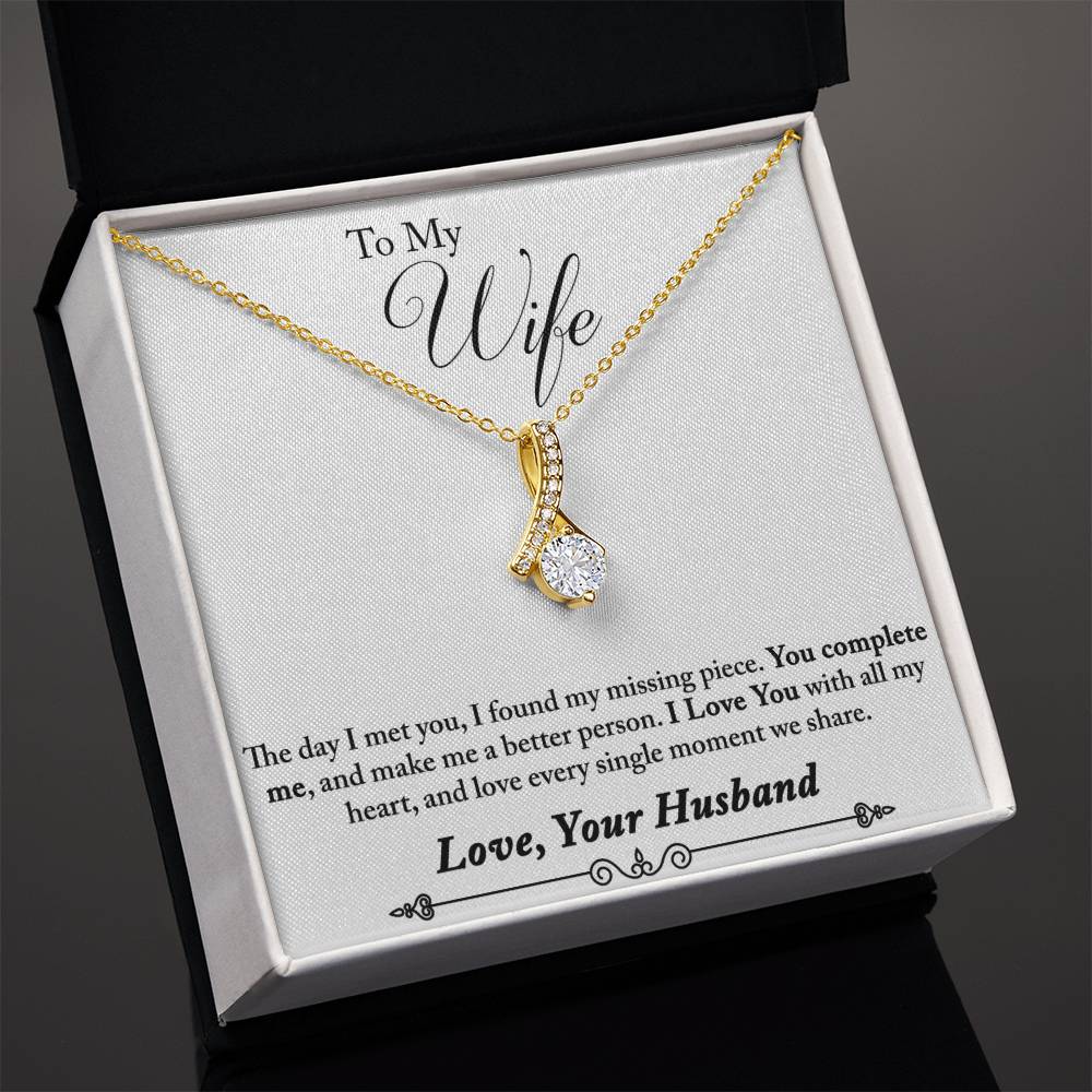 To My Wife Alluring Beauty Necklace From Husband