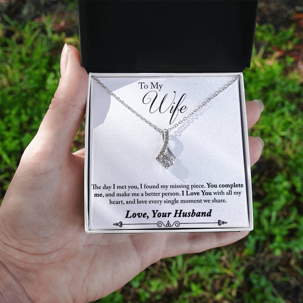 To My Wife Alluring Beauty Necklace From Husband