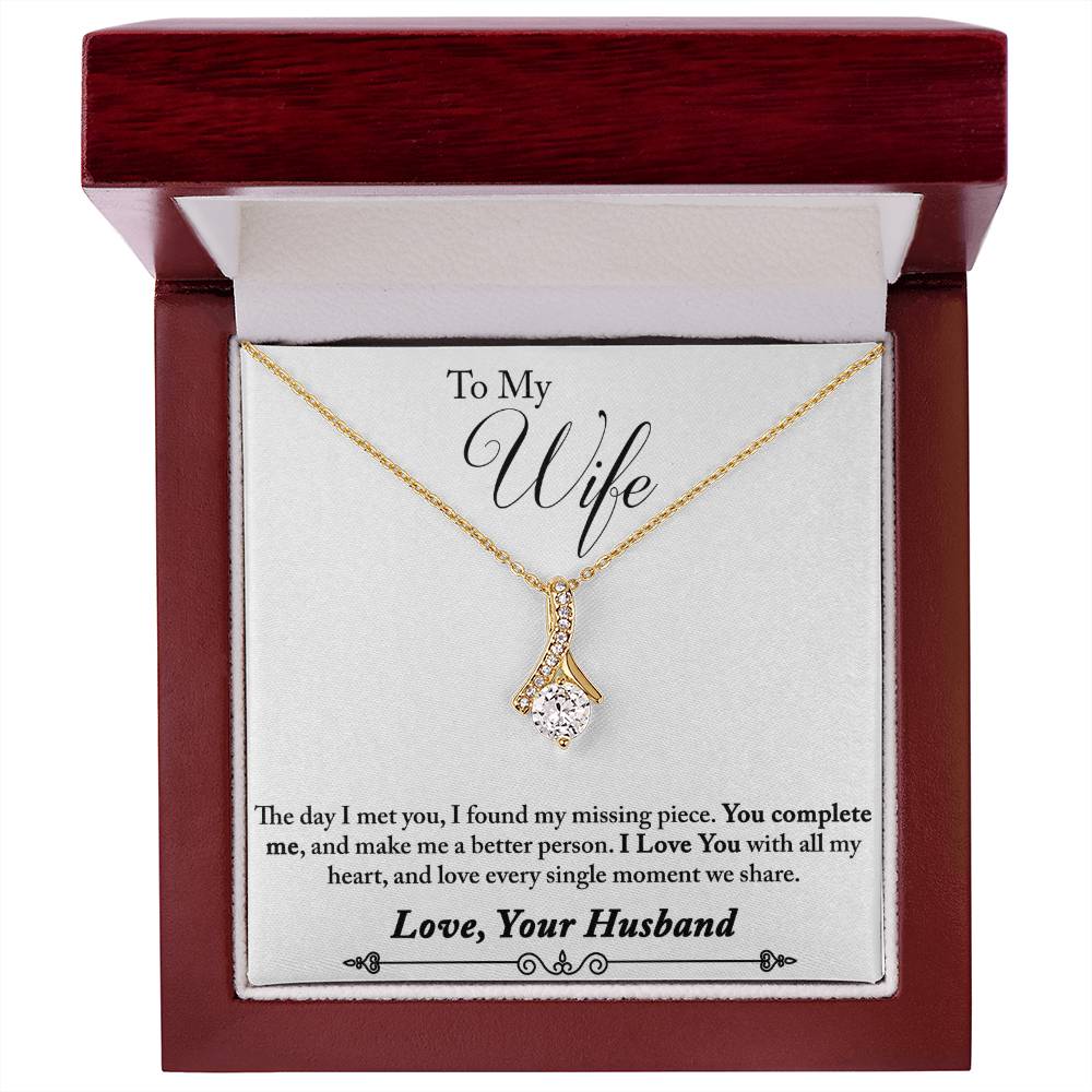 To My Wife Alluring Beauty Necklace From Husband