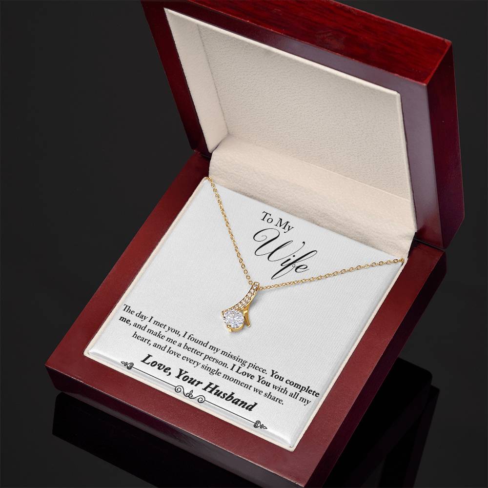 To My Wife Alluring Beauty Necklace From Husband