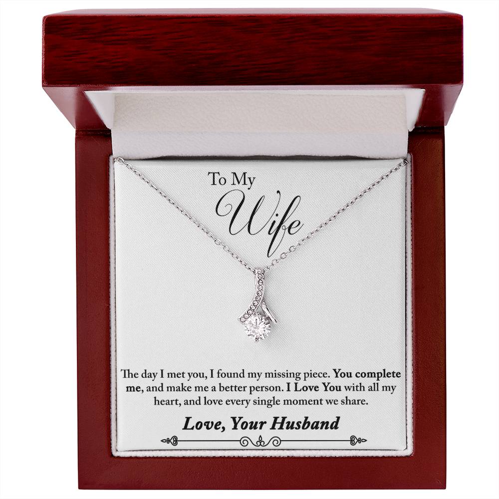 To My Wife Alluring Beauty Necklace From Husband