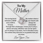 To My Mother From Son Love Knot Necklace