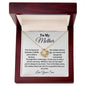 To My Mother From Son Love Knot Necklace