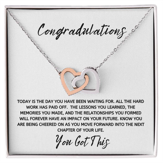 Graduation Heart Necklace For Her