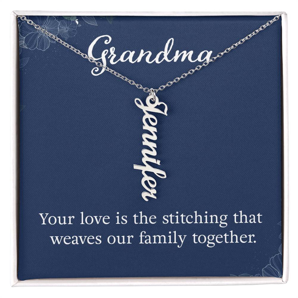 Name Necklace for Grandma