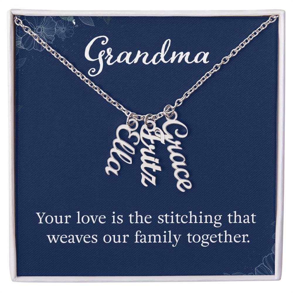 Name Necklace for Grandma