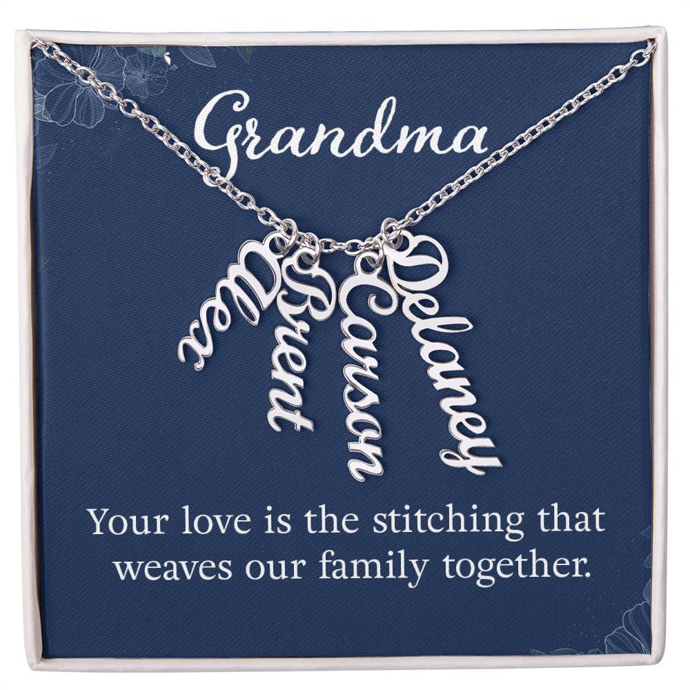 Name Necklace for Grandma