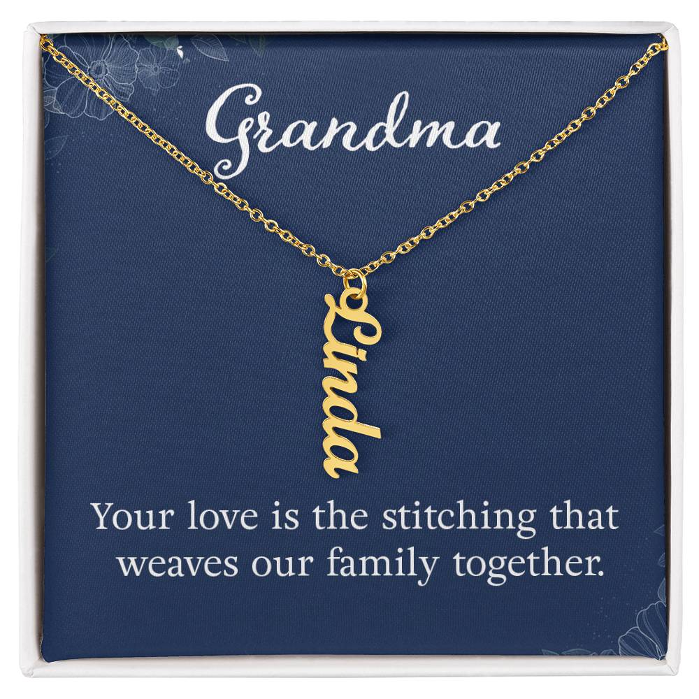 Name Necklace for Grandma