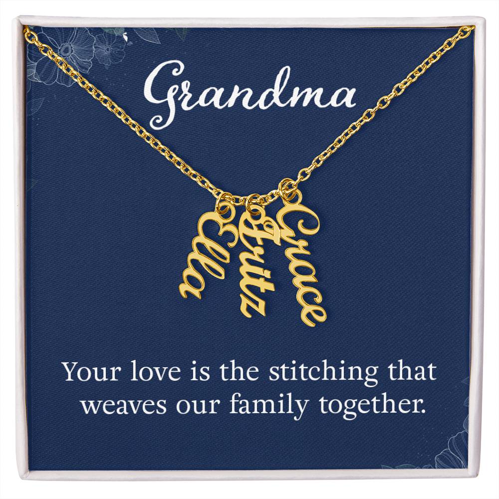 Name Necklace for Grandma
