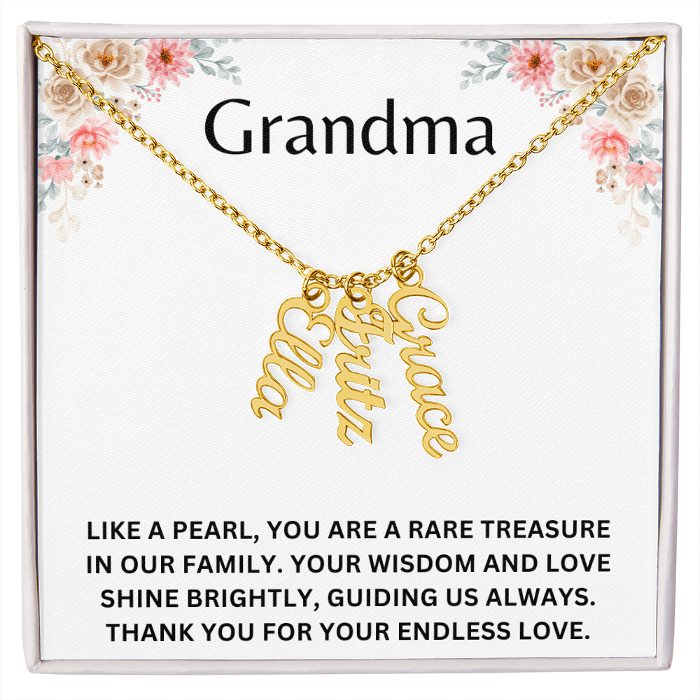 To Grandma Multiple Custom Name Necklace