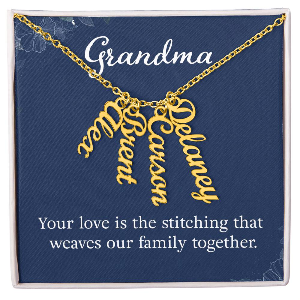 Name Necklace for Grandma