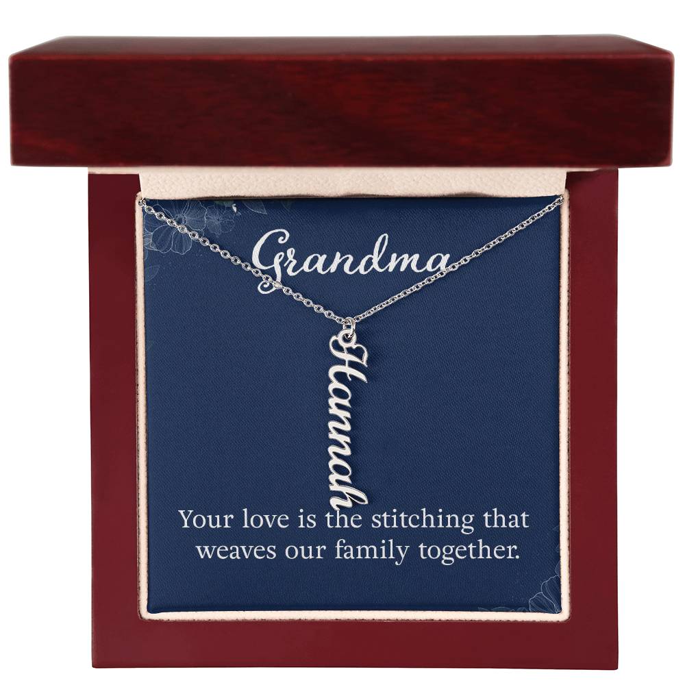 Name Necklace for Grandma