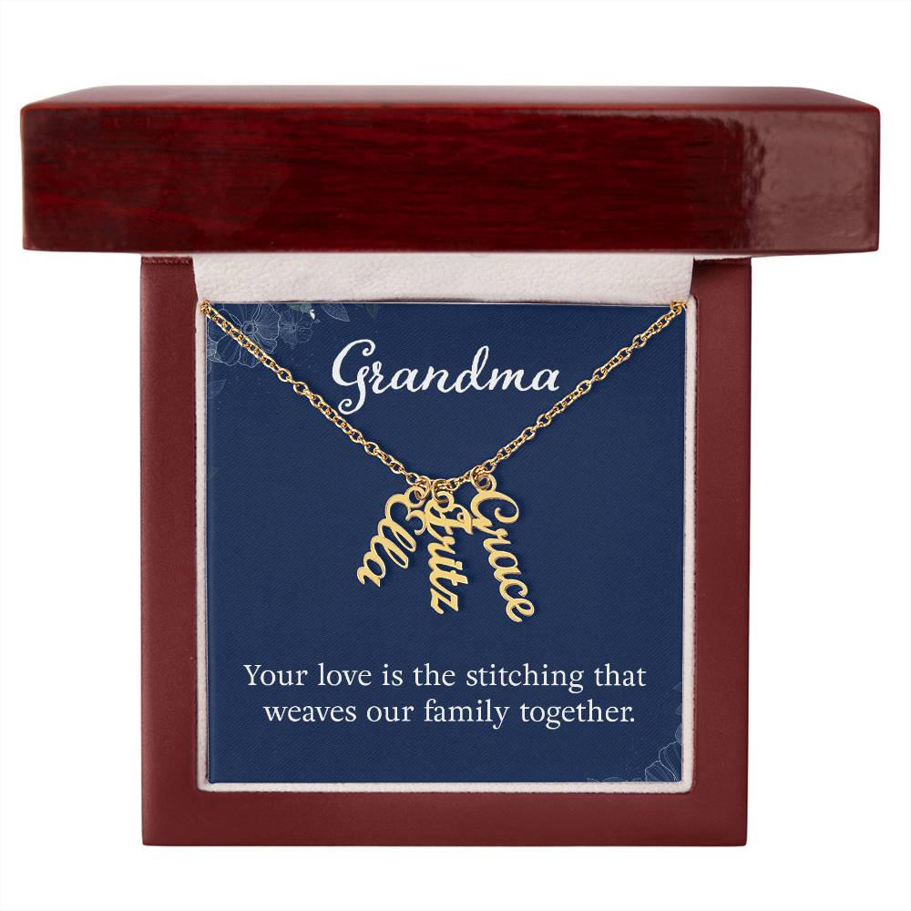 Name Necklace for Grandma