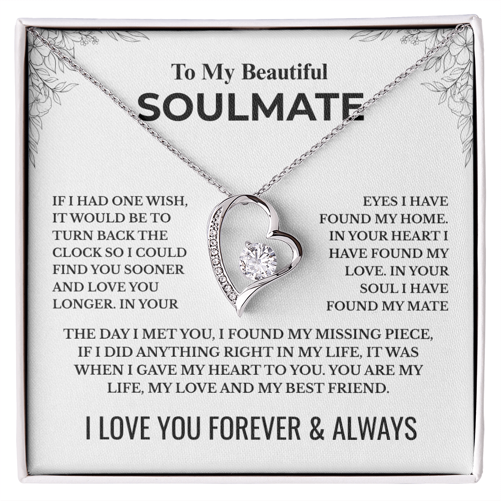 To My Soulmate - Forever Love Necklace