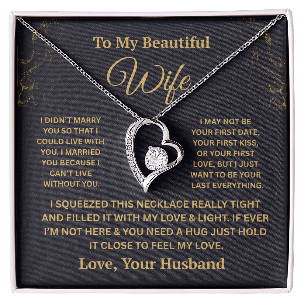 To My Beautiful Wife Forever Love Necklace