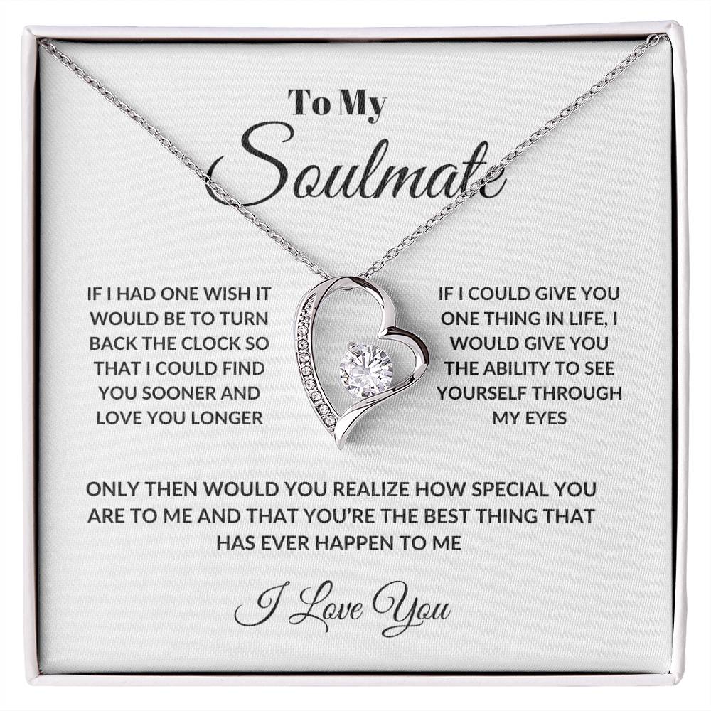 To My Soulmate Forever Love Necklace