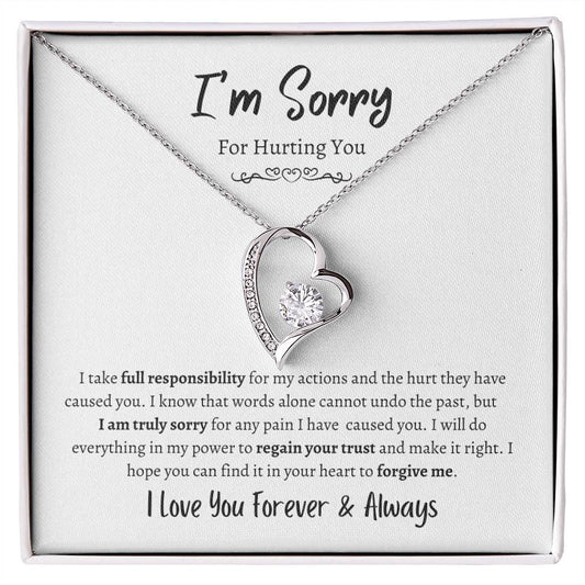I'm Sorry For Hurting You - Forever Love Necklace