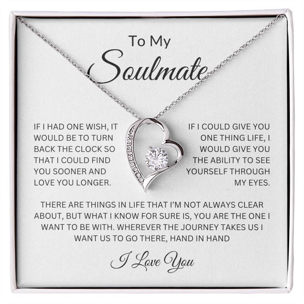 To My Soulmate Love Forever Necklace