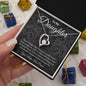 To My Daughter - Heart Necklace