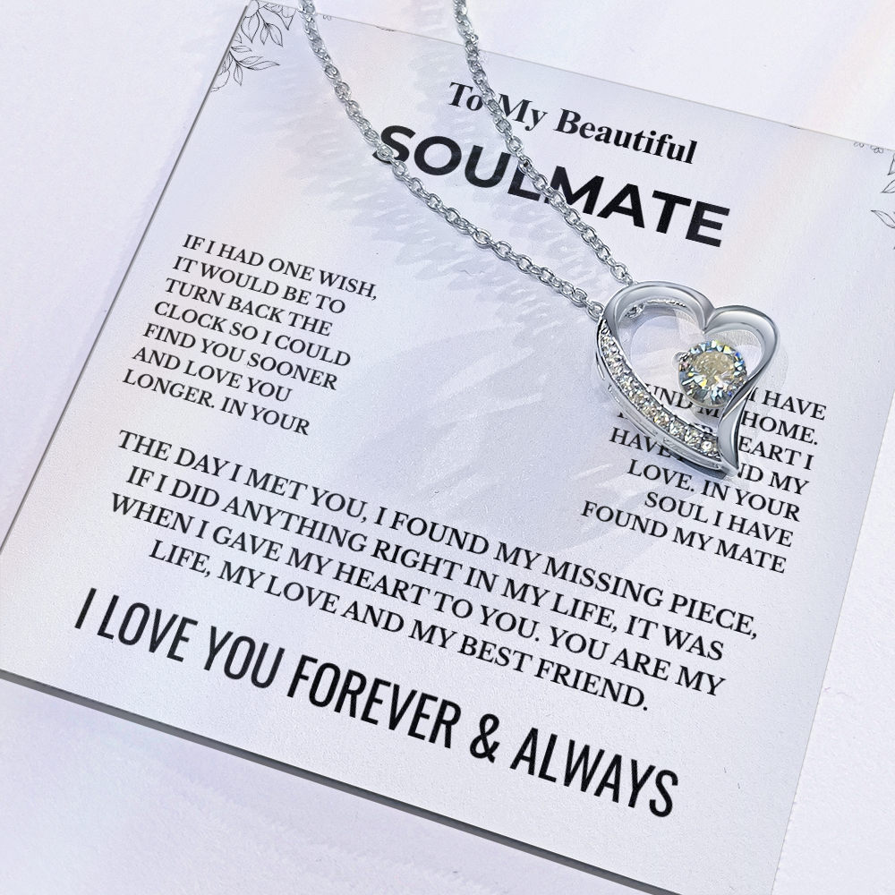 To My Beautiful Soulmate - Forever Love Necklace
