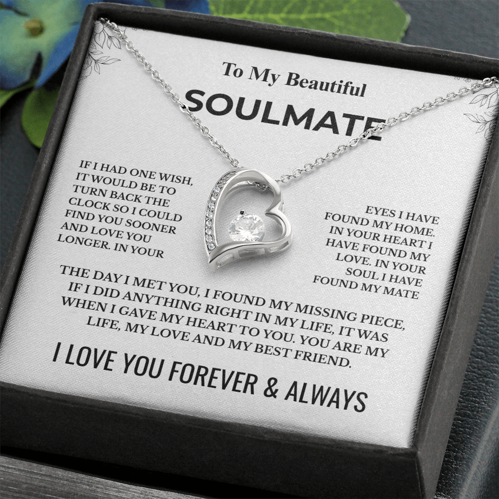 To My Beautiful Soulmate - Forever Love Necklace