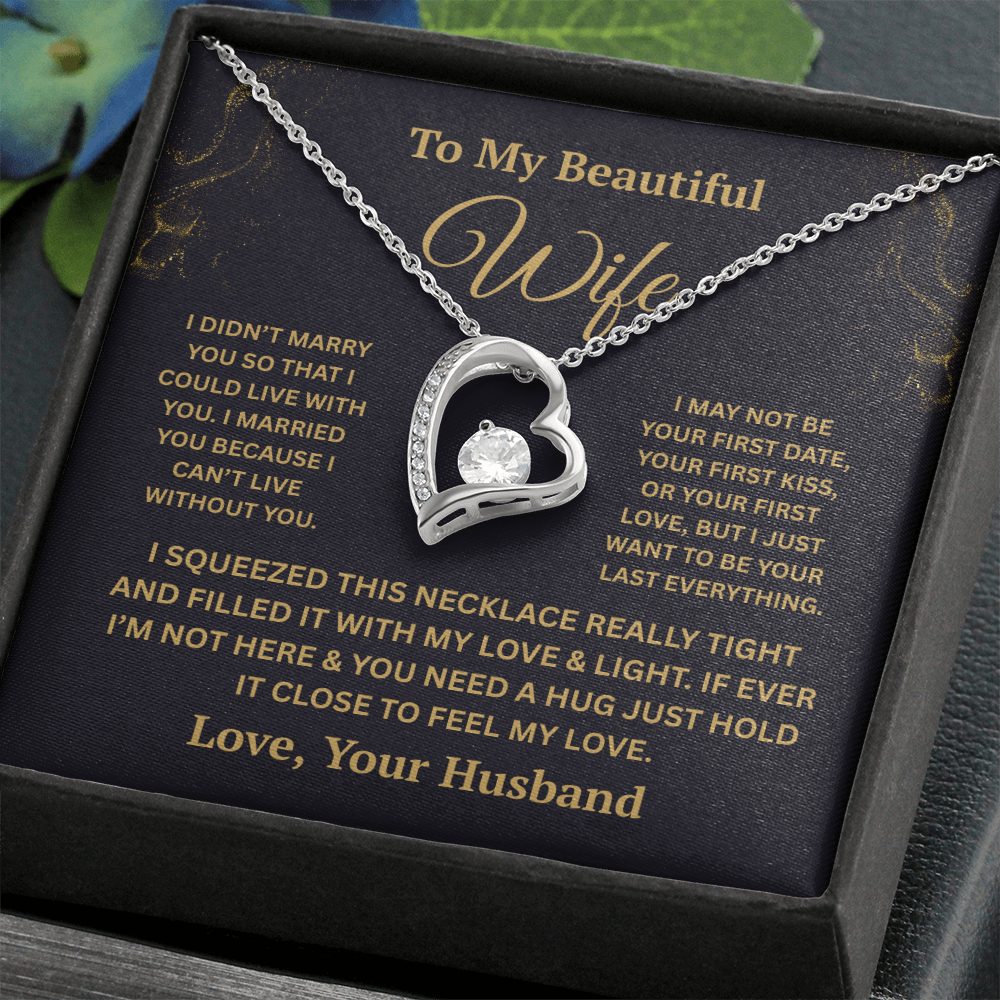 To My Beautiful Wife Forever Love Necklace