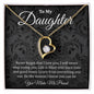 To My Daughter - Heart Necklace