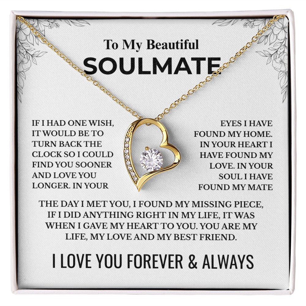 To My Soulmate - Forever Love Necklace