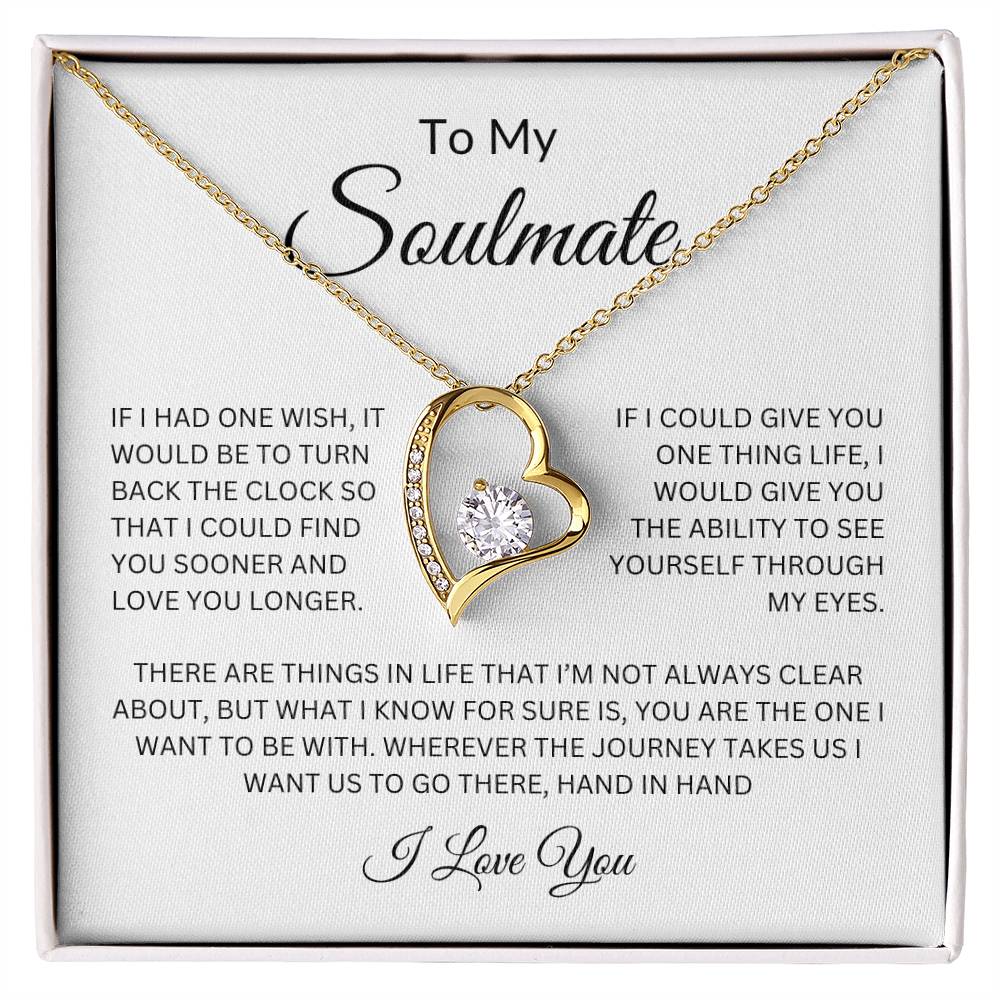 To My Soulmate Love Forever Necklace