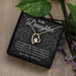 To My Daughter - Heart Necklace