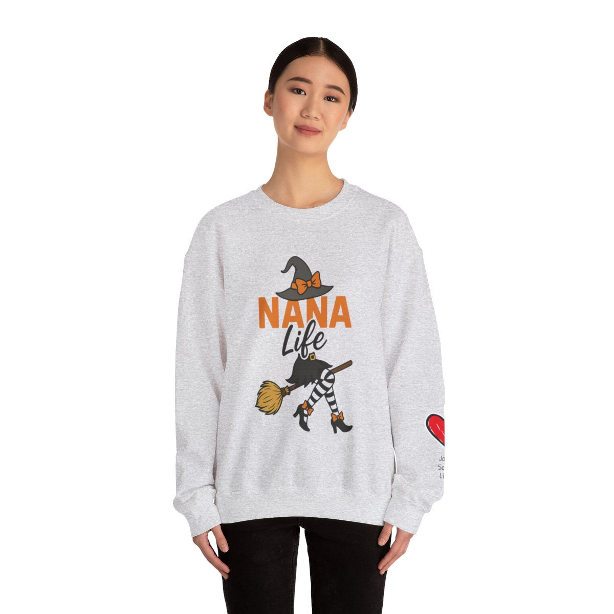 Personalized Nana Life Heavy Blend™ Crewneck Sweatshirt