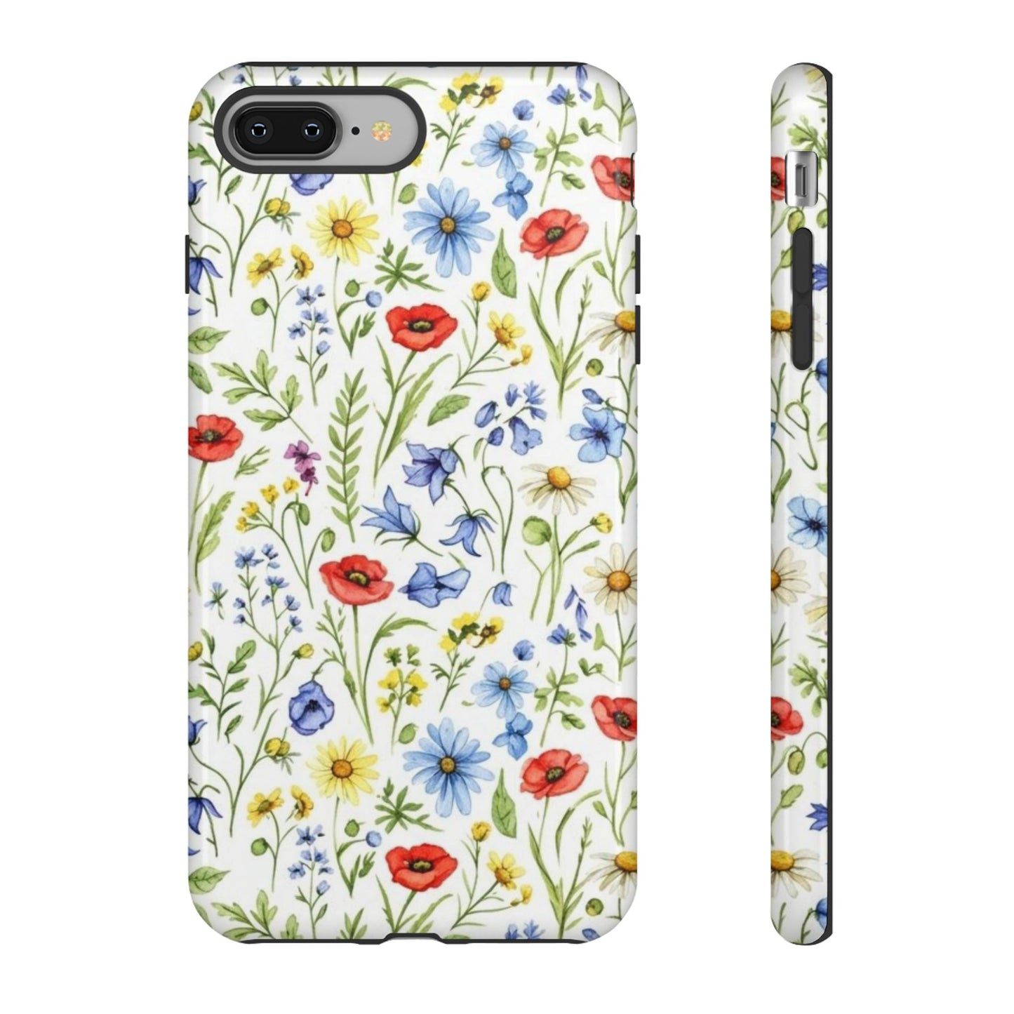 Floral Phone Case, Bohemian Style Tough Case, Nature Inspired Phone Cover, Gift for Her, Summer Vibes