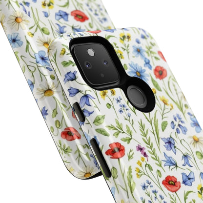 Floral Phone Case, Bohemian Style Tough Case, Nature Inspired Phone Cover, Gift for Her, Summer Vibes
