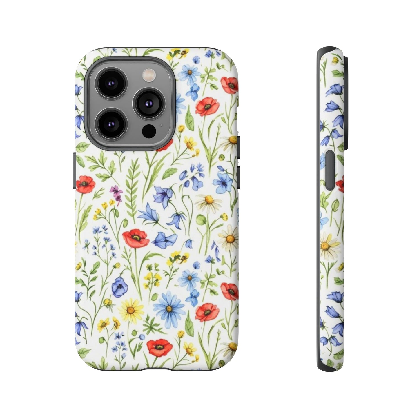 Floral Phone Case, Bohemian Style Tough Case, Nature Inspired Phone Cover, Gift for Her, Summer Vibes