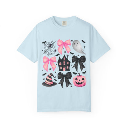 Halloween Graphic Tee, Spooky T-Shirt, Unisex Halloween Shirt, Ghost & Pumpkin Design, Autumn Casual Wear