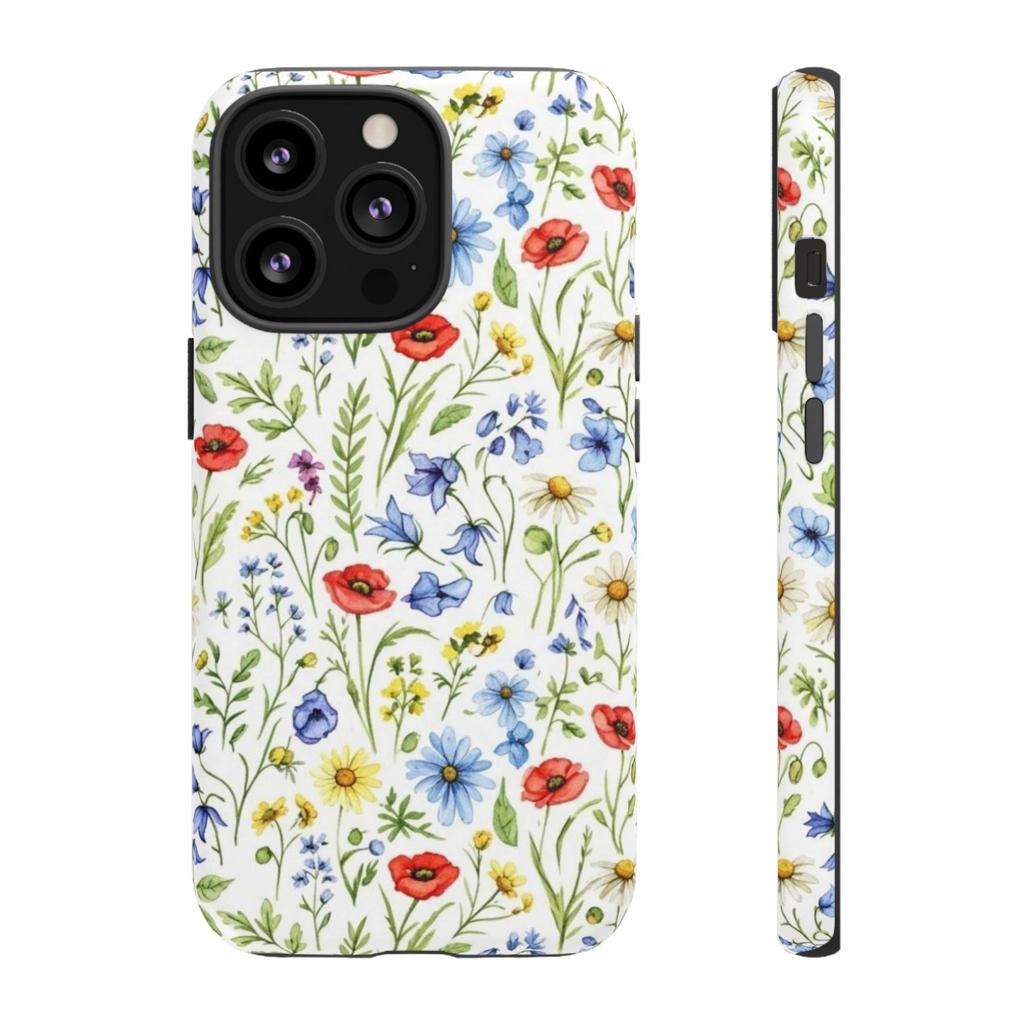 Floral Phone Case, Bohemian Style Tough Case, Nature Inspired Phone Cover, Gift for Her, Summer Vibes