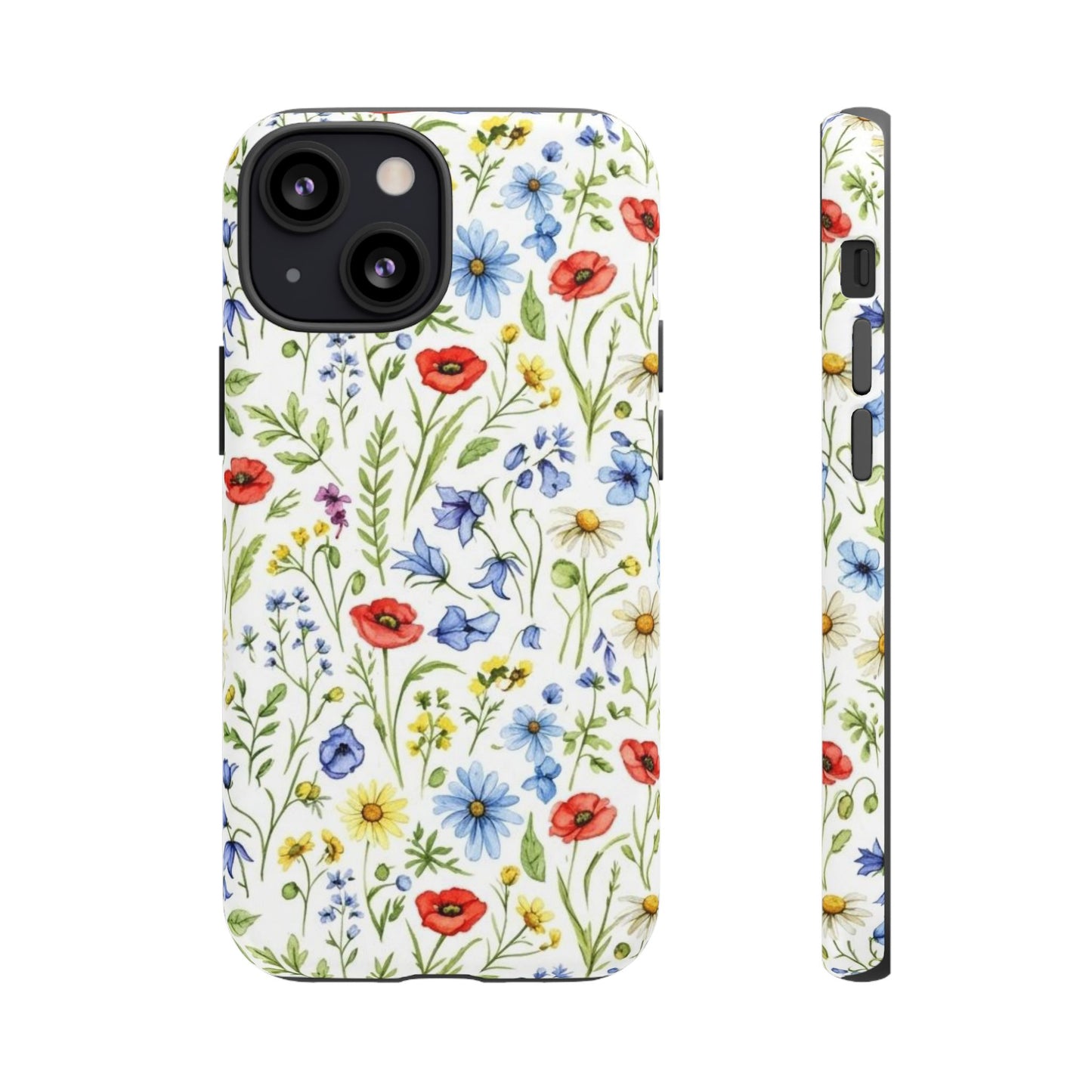 Floral Phone Case, Bohemian Style Tough Case, Nature Inspired Phone Cover, Gift for Her, Summer Vibes