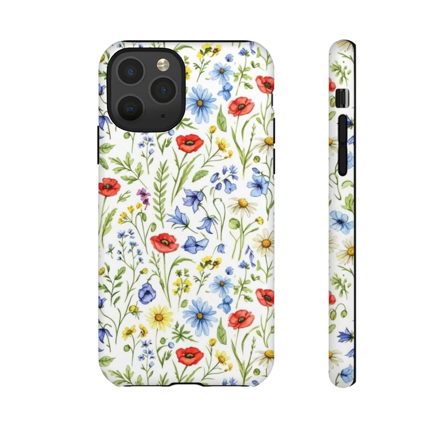 Floral Phone Case, Bohemian Style Tough Case, Nature Inspired Phone Cover, Gift for Her, Summer Vibes