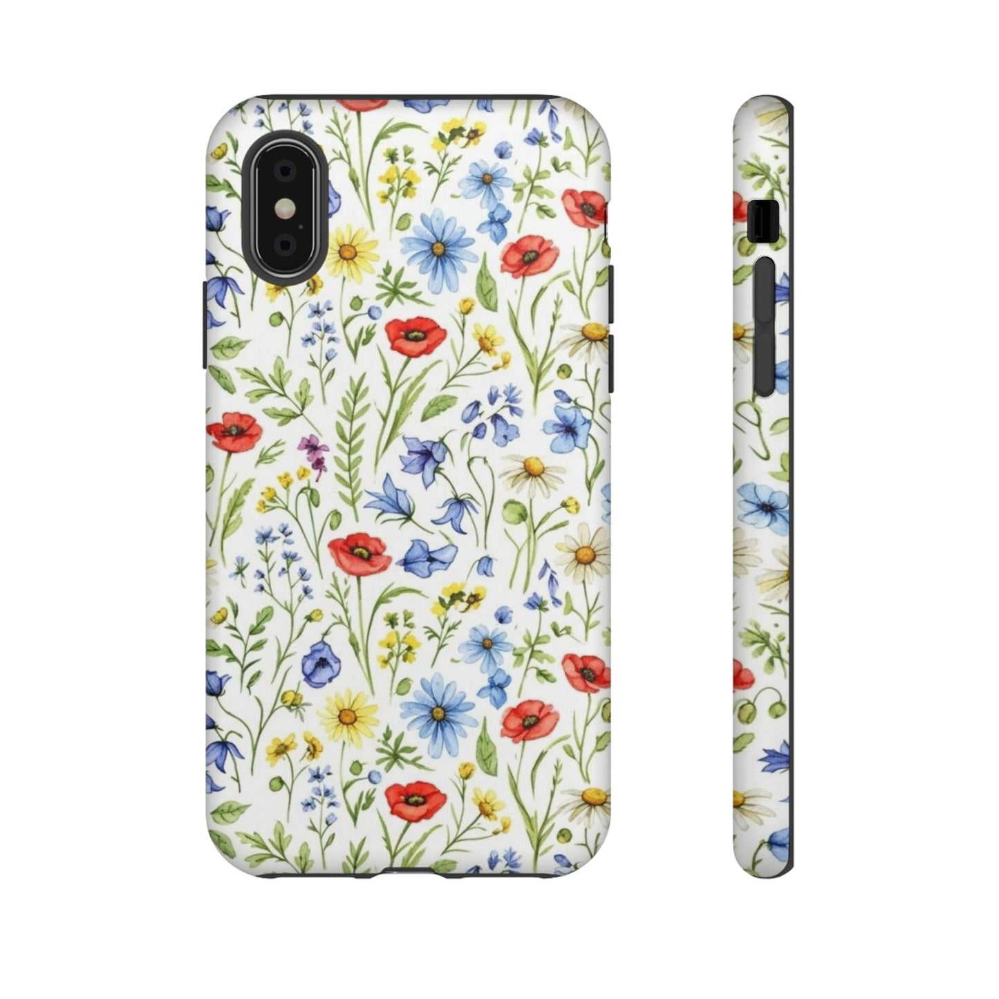 Floral Phone Case, Bohemian Style Tough Case, Nature Inspired Phone Cover, Gift for Her, Summer Vibes