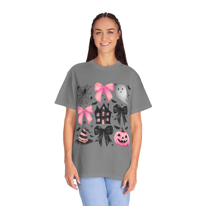 Halloween Graphic Tee, Spooky T-Shirt, Unisex Halloween Shirt, Ghost & Pumpkin Design, Autumn Casual Wear