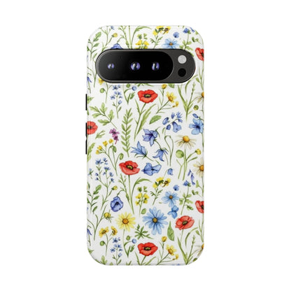 Floral Phone Case, Bohemian Style Tough Case, Nature Inspired Phone Cover, Gift for Her, Summer Vibes