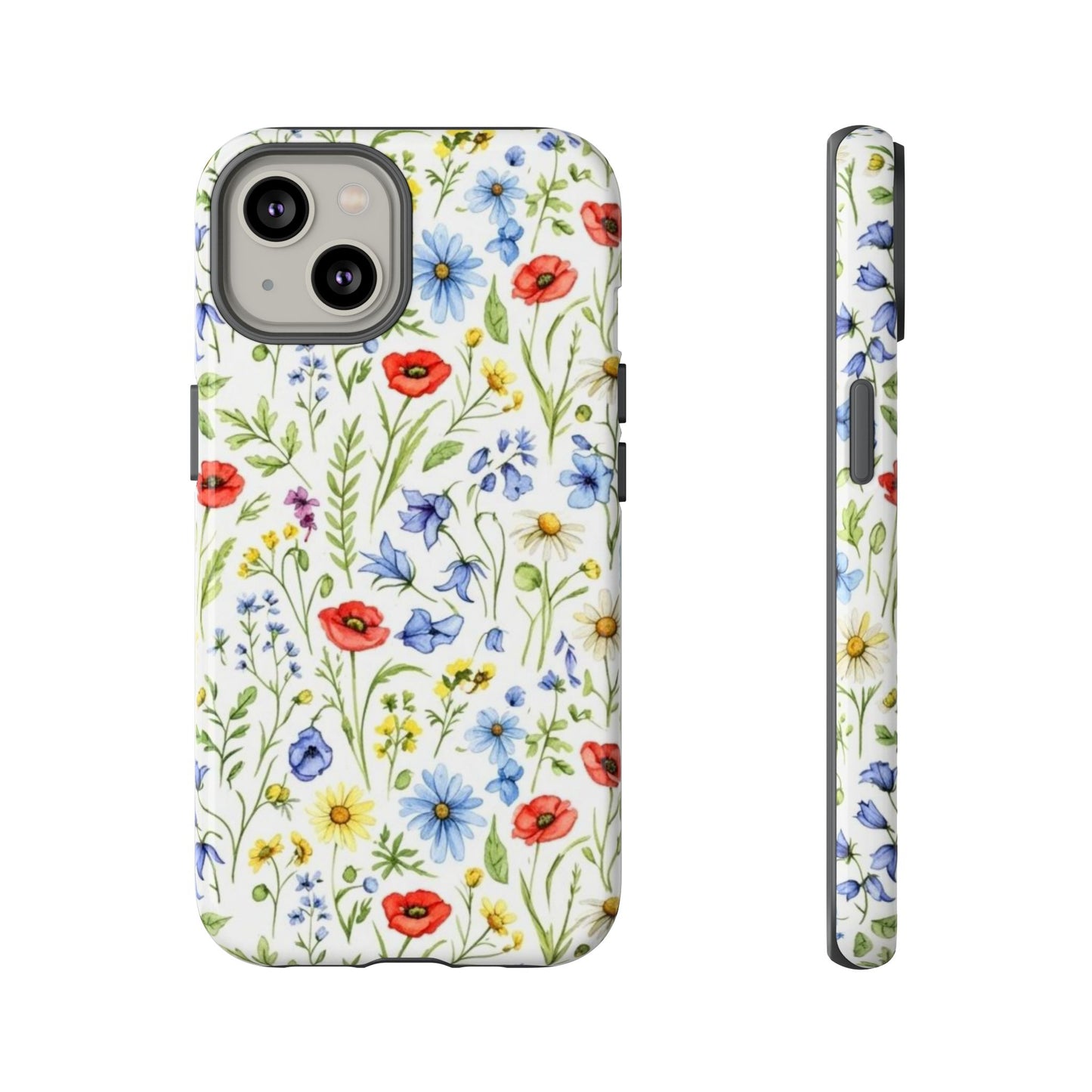 Floral Phone Case, Bohemian Style Tough Case, Nature Inspired Phone Cover, Gift for Her, Summer Vibes