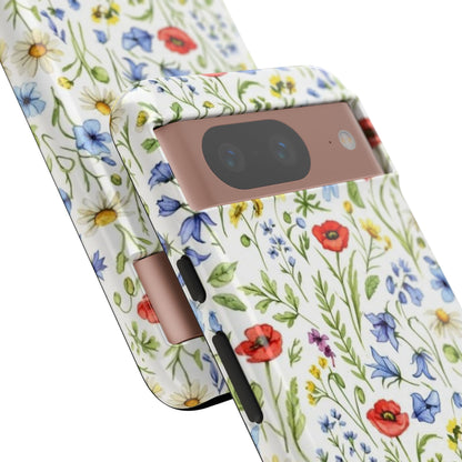 Floral Phone Case, Bohemian Style Tough Case, Nature Inspired Phone Cover, Gift for Her, Summer Vibes