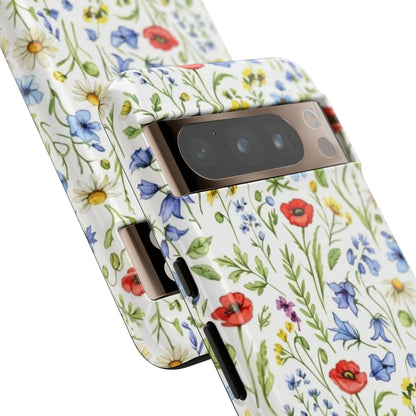 Floral Phone Case, Bohemian Style Tough Case, Nature Inspired Phone Cover, Gift for Her, Summer Vibes