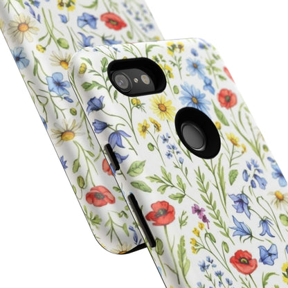 Floral Phone Case, Bohemian Style Tough Case, Nature Inspired Phone Cover, Gift for Her, Summer Vibes