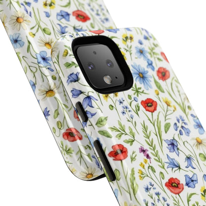 Floral Phone Case, Bohemian Style Tough Case, Nature Inspired Phone Cover, Gift for Her, Summer Vibes