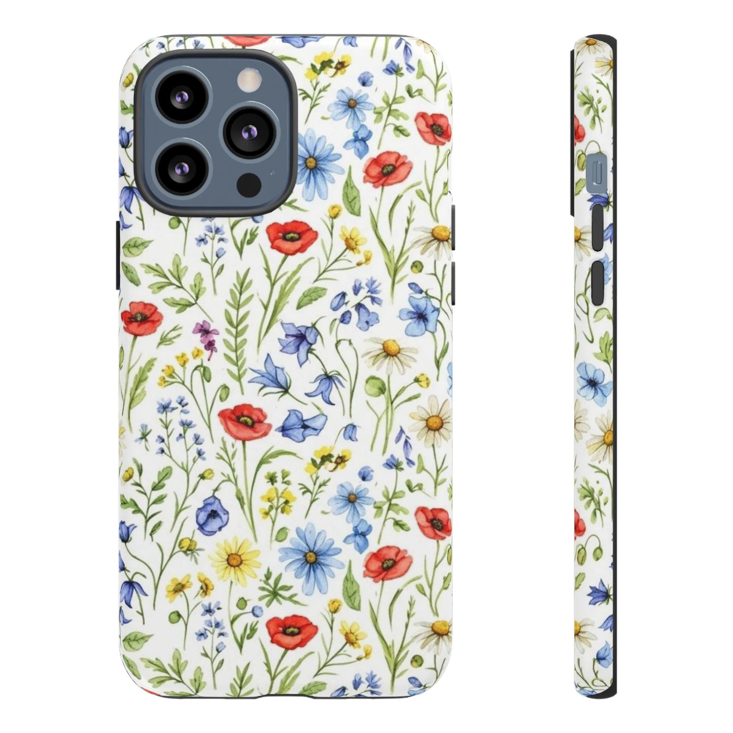Floral Phone Case, Bohemian Style Tough Case, Nature Inspired Phone Cover, Gift for Her, Summer Vibes
