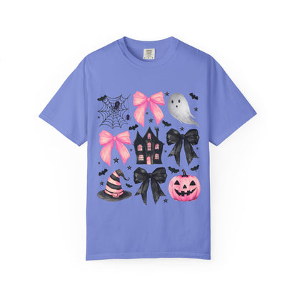 Halloween Graphic Tee, Spooky T-Shirt, Unisex Halloween Shirt, Ghost & Pumpkin Design, Autumn Casual Wear