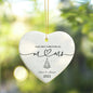 Personalized Mr and Mrs Heart Ornament for Christmas