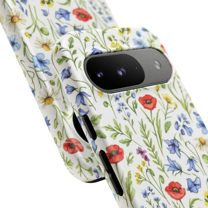 Floral Phone Case, Bohemian Style Tough Case, Nature Inspired Phone Cover, Gift for Her, Summer Vibes